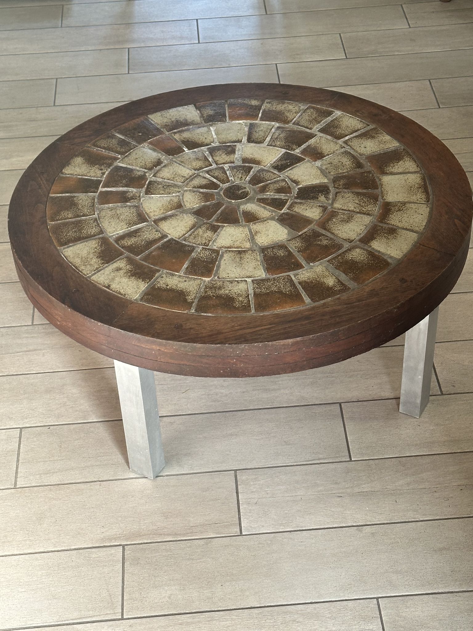 Table basse céramique design vintage années 60
