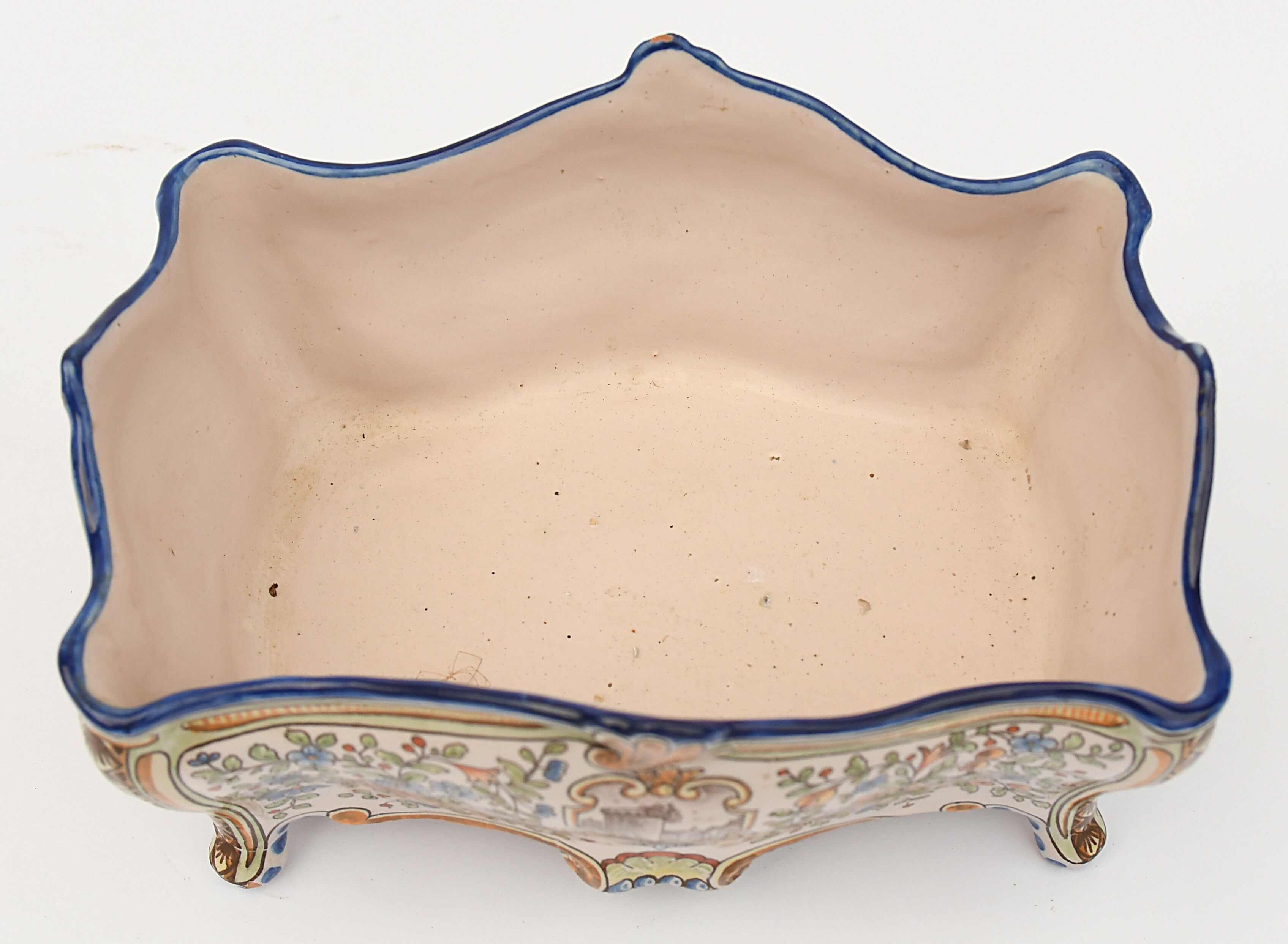 Nevers earthenware planter from the Montagnon factory