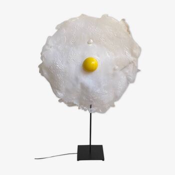 “Egg” lamp signed by the Artist Michel Froment