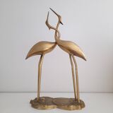 Couple of brass cranes