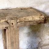 Vintage 1950 solid oak desk