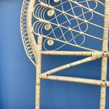 Peacock Rattan Headboard