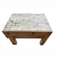 Small log workbench of Butchery solid wood 1930 ́