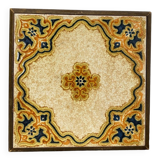 Ceramic and wood trivet