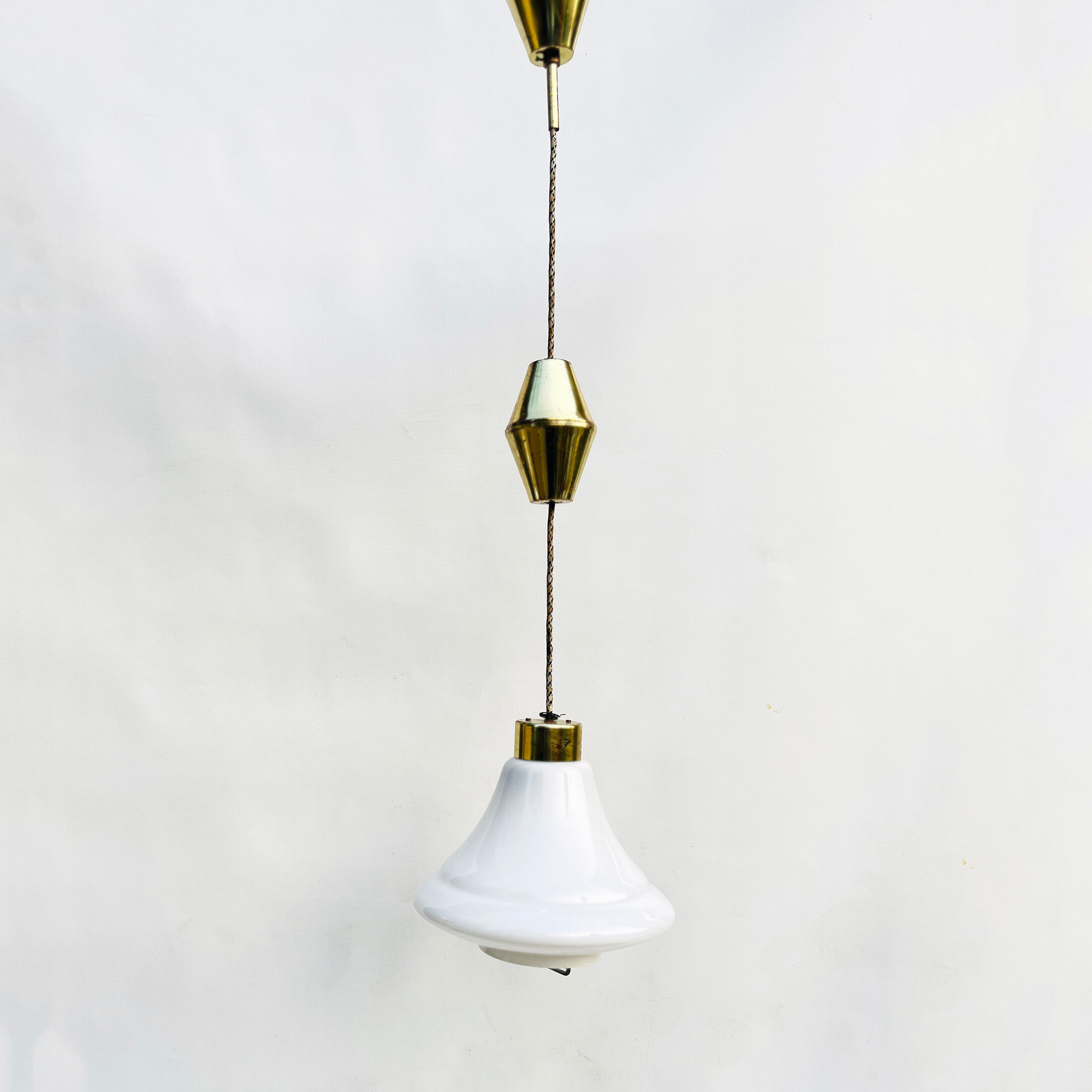 Hanging lamp, Kamenický Šenov, Czechoslovakia, 1950s