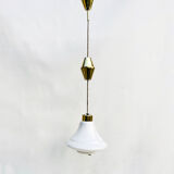 Hanging lamp, Kamenický Šenov, Czechoslovakia, 1950s