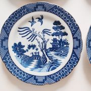 Set of 6 English porcelain dessert plates