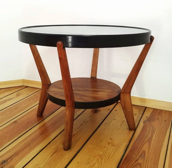 Table basse attribuée à K. Kozelka pour Interier Praha, ex-Tchécoslovaquie, années 1930
