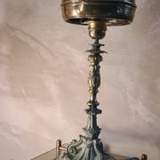 lamp, modernism, bronze, brass, metal, art nouveau 47x15 elec ok
