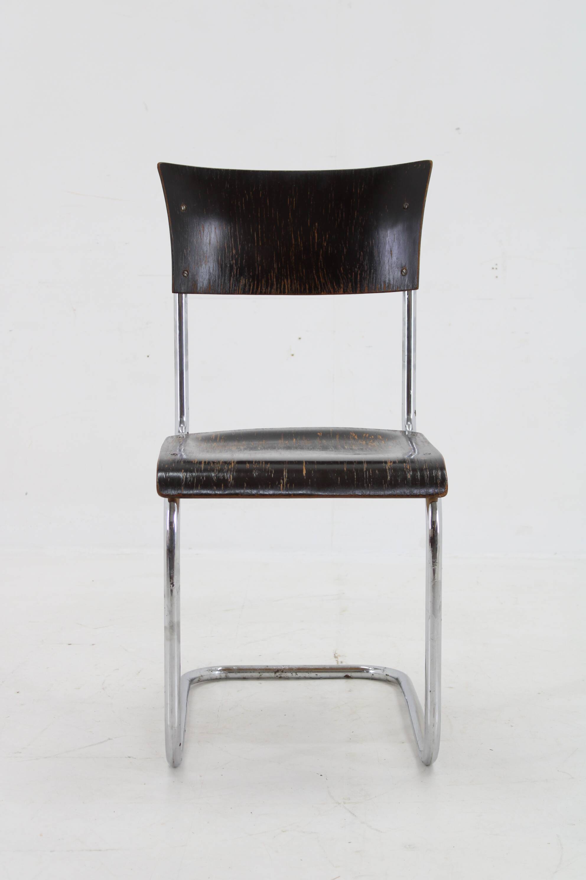 1930s Bauhaus Tubular Chair by Robert Slezak , Czechoslovakia