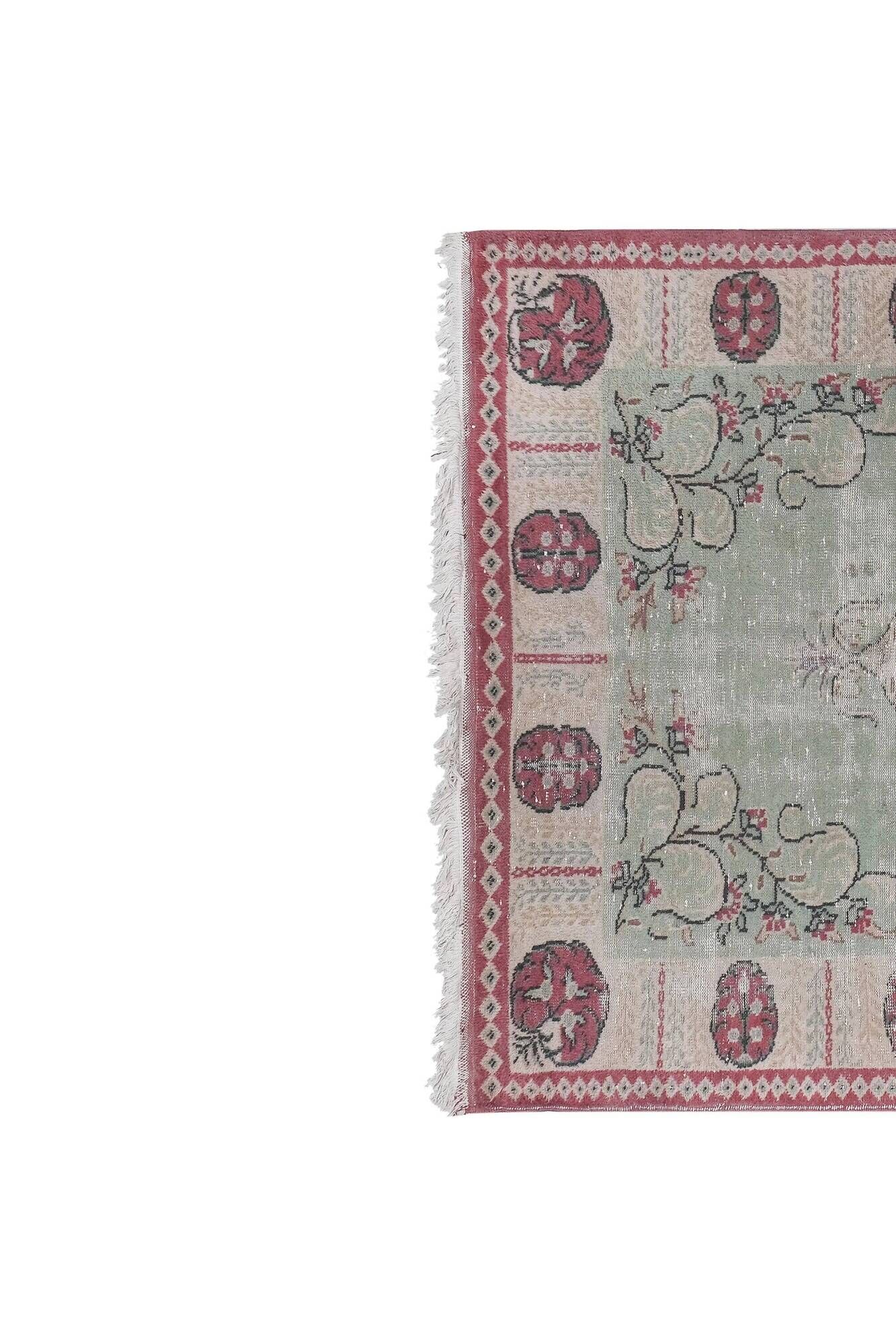 Vintage Turkish Oushak rug 188x290 cm