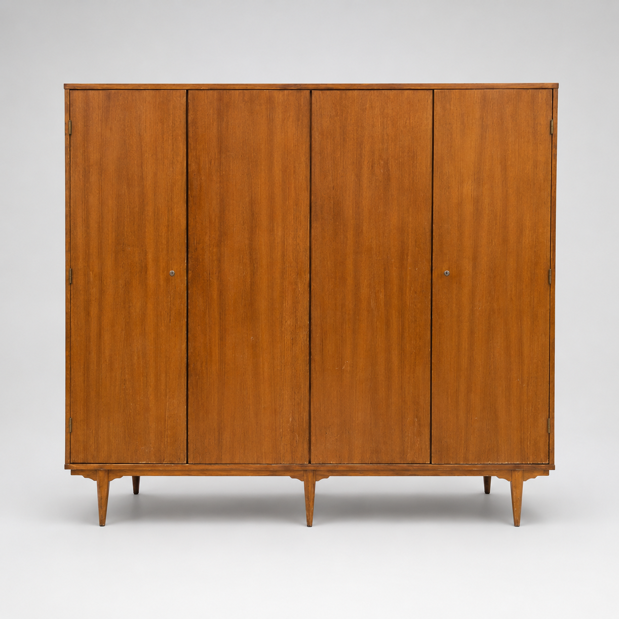 Vintage 4-door wardrobe from the 1960s