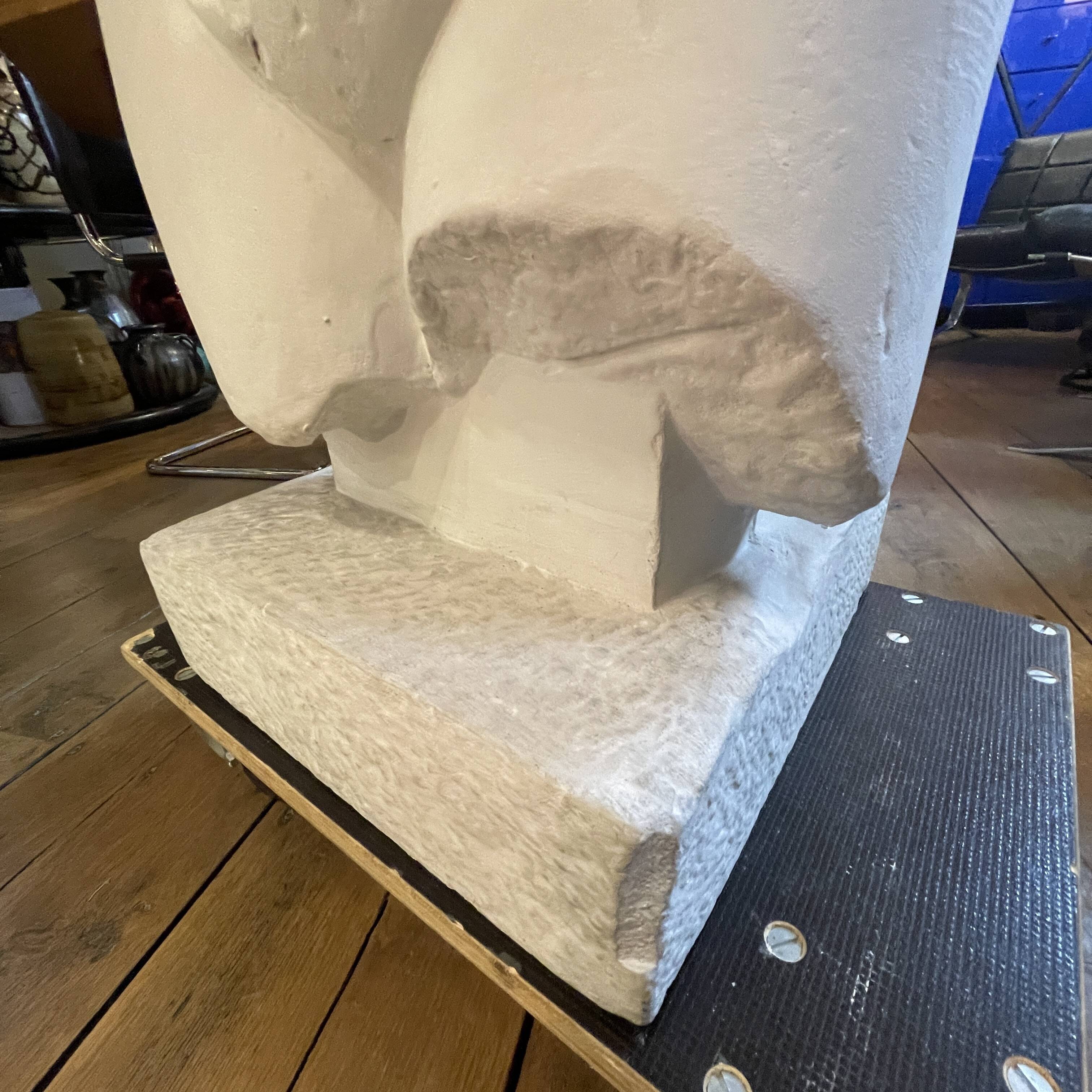 *grand plâtre d'atelier* 109cm sculpture buste torse de femme nue,lola di vito, pièce unique