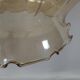 Lustre en verre travaillé et laiton