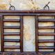 Vintage wall shelf in bamboo and rattan, circa 1960s.