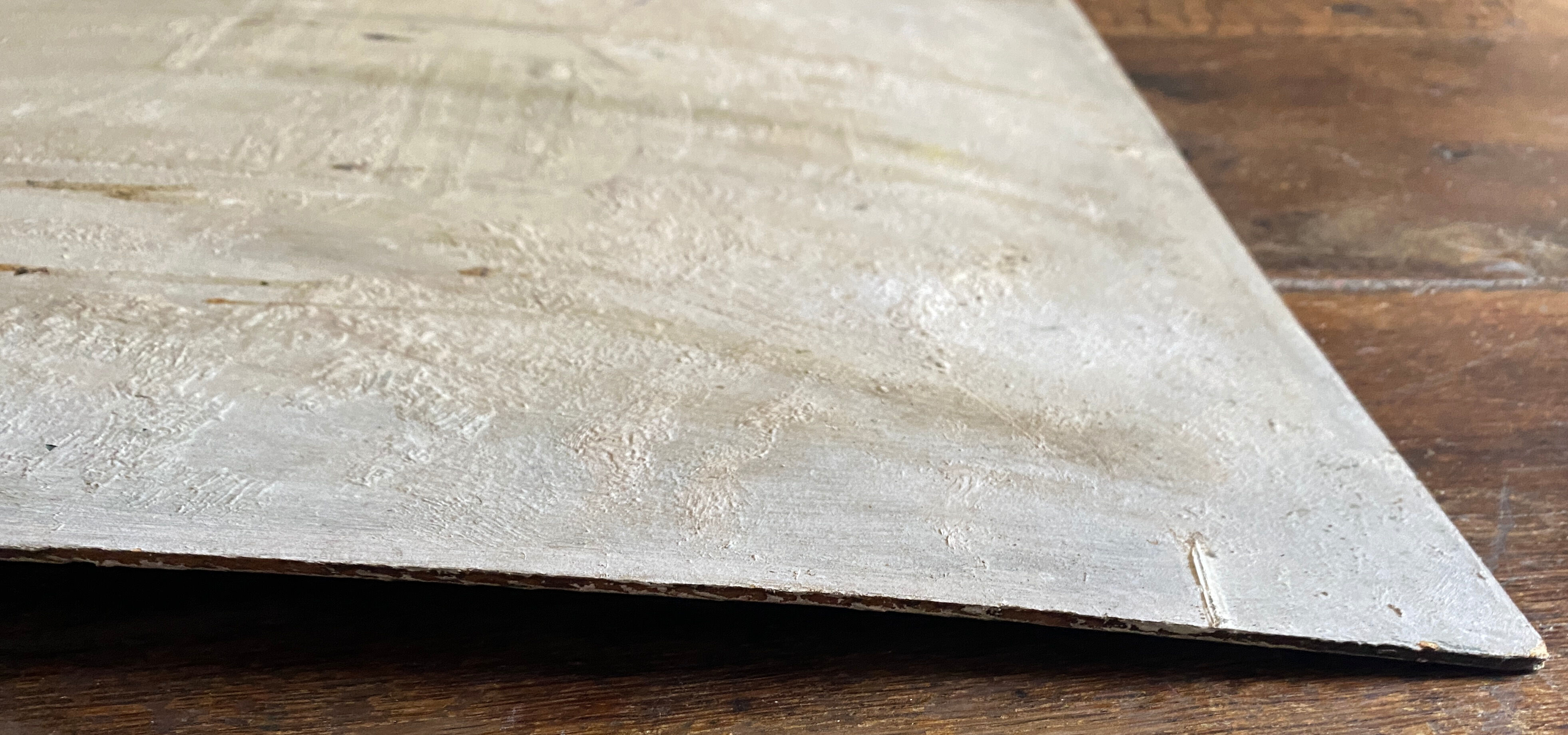 Painting "Chemin ensolleilé en sousbois" signed Baudru 1933