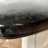 Series of 4 white and black Scandinavian chairs Ingrid from Stella 1960.