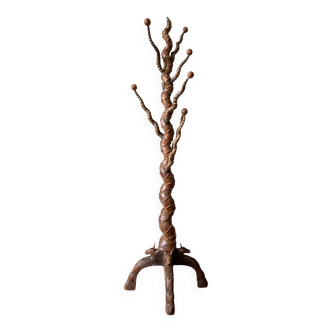 A Remarkable 19th Century Sculptured Rosewood & Buckhorn Hatstand