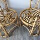 Pair of rattan armchairs from the 60/70s