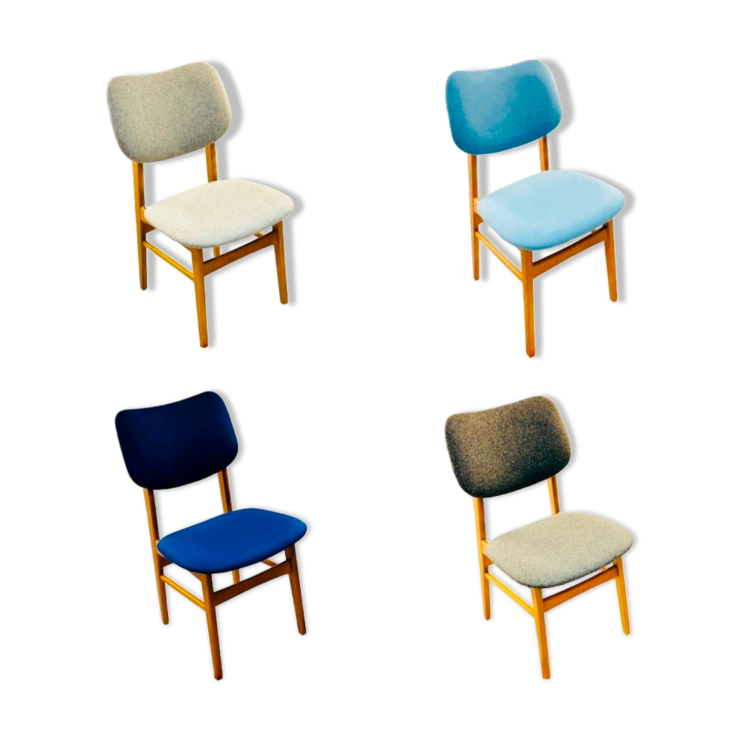 Set of four dining chairs