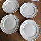 4 Villeroy and Boch cream white dessert plates
