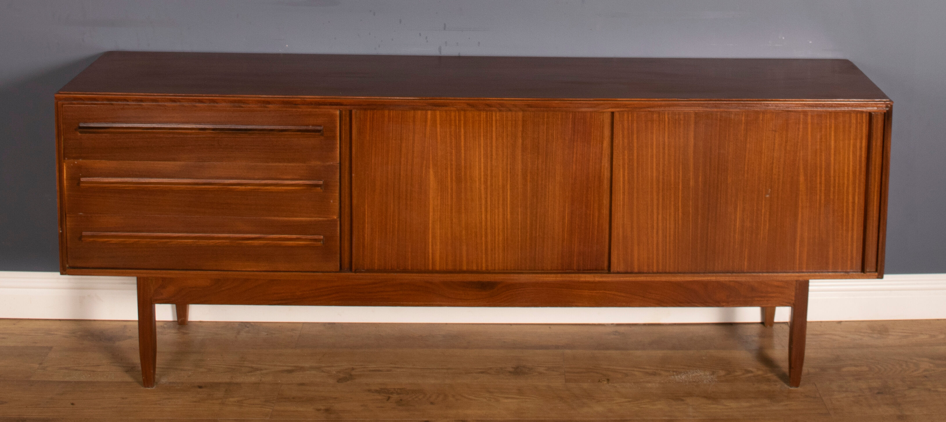 Restored 1960s Long Aformosia Sideboard By White & Newton