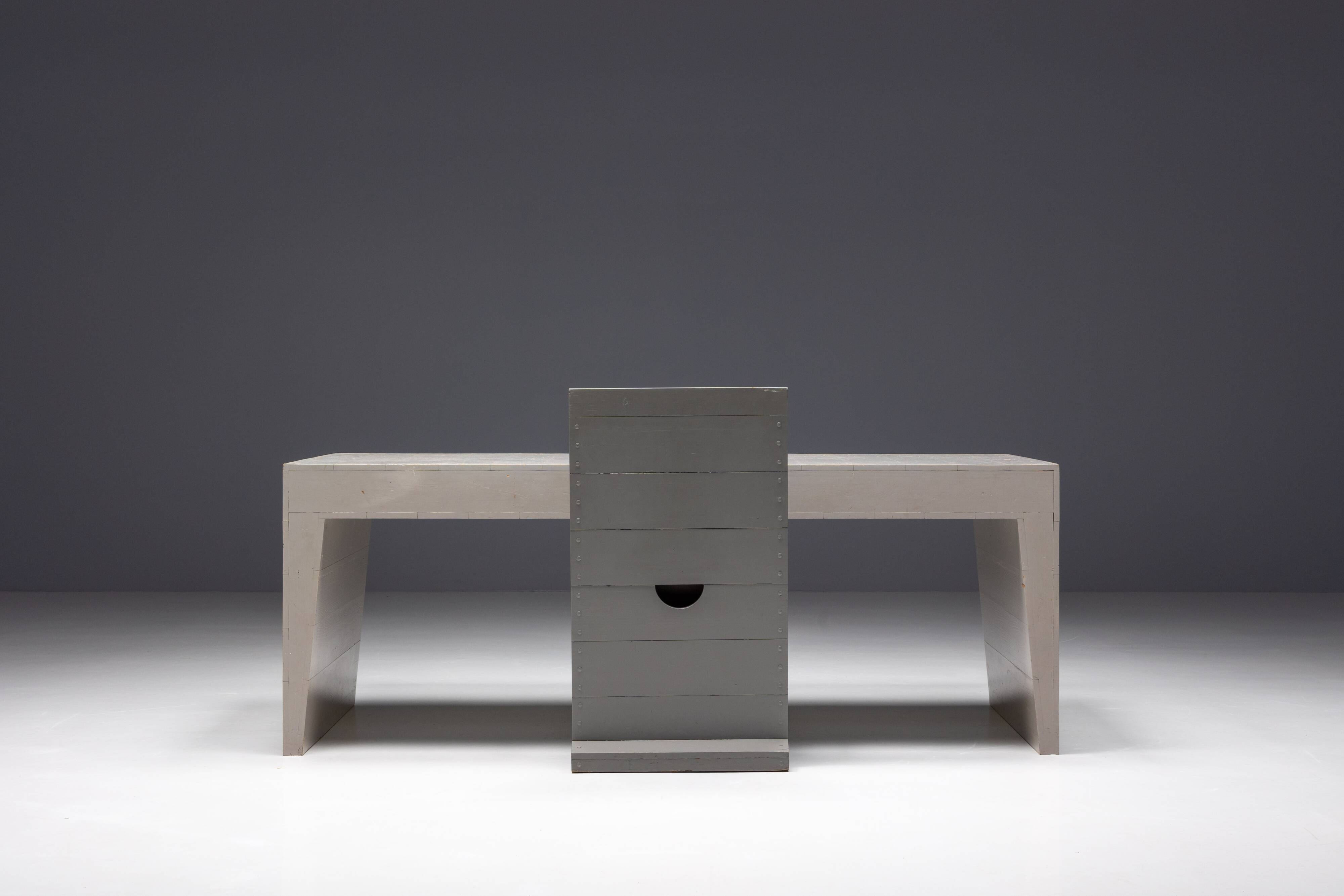 Bossche School Table by Dom Hans van der Laan & Jan de Jong, Netherlands, 1970s