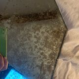 Engraved beveled mirror