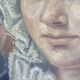Antique 19th Century Portrait of a Woman French Flemish School Oil Painting