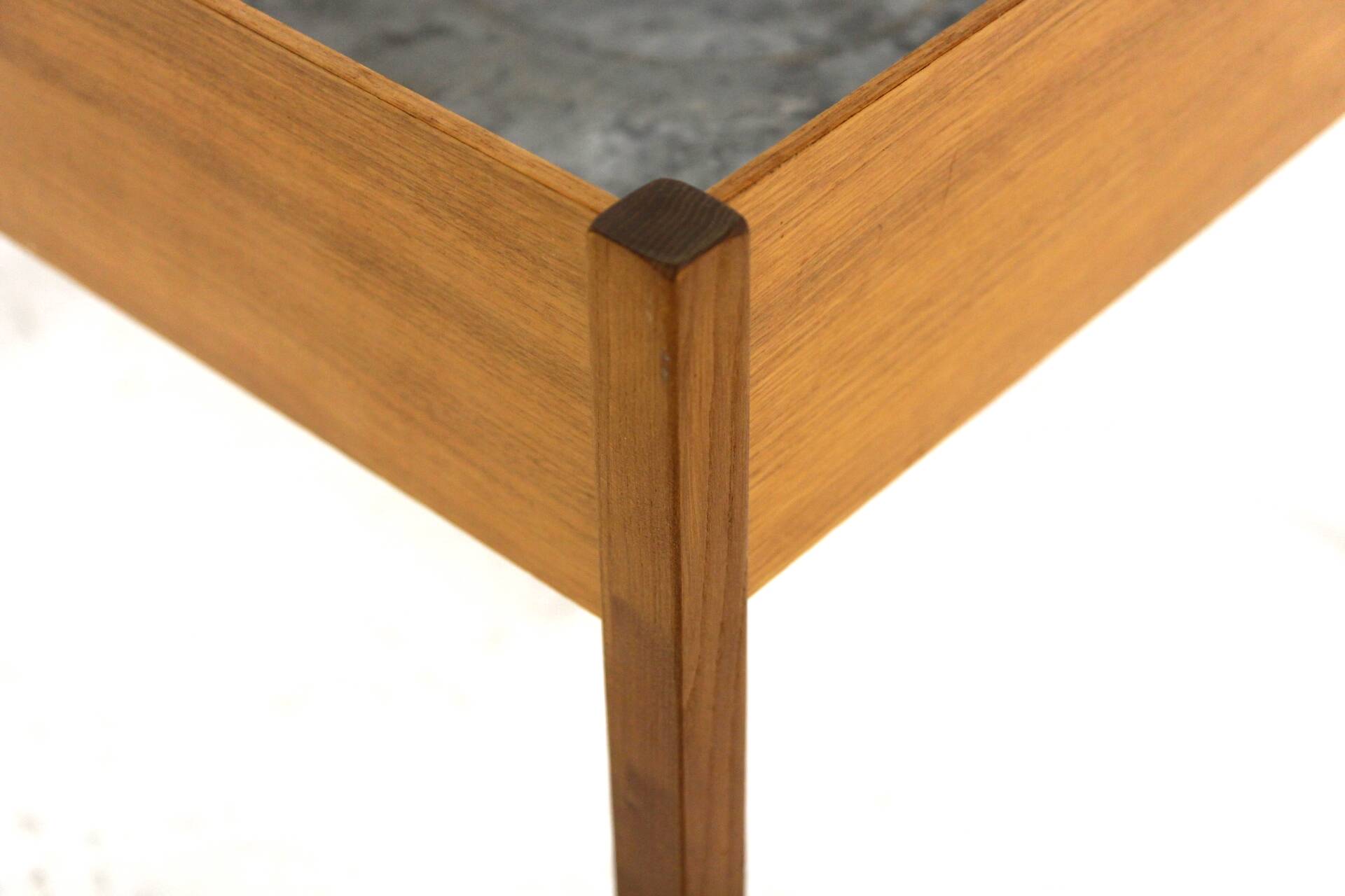 Scandinavian teak and metal planter, Sweden, 1960