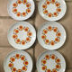 6 plates bavaria vintage 70