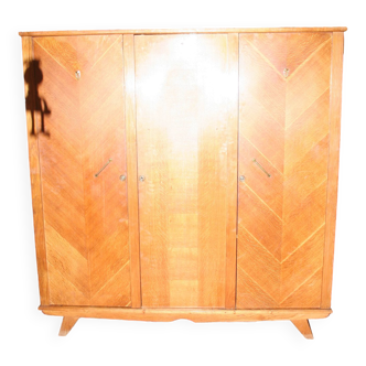 Vintage wardrobe 50_60 3 doors + mirror