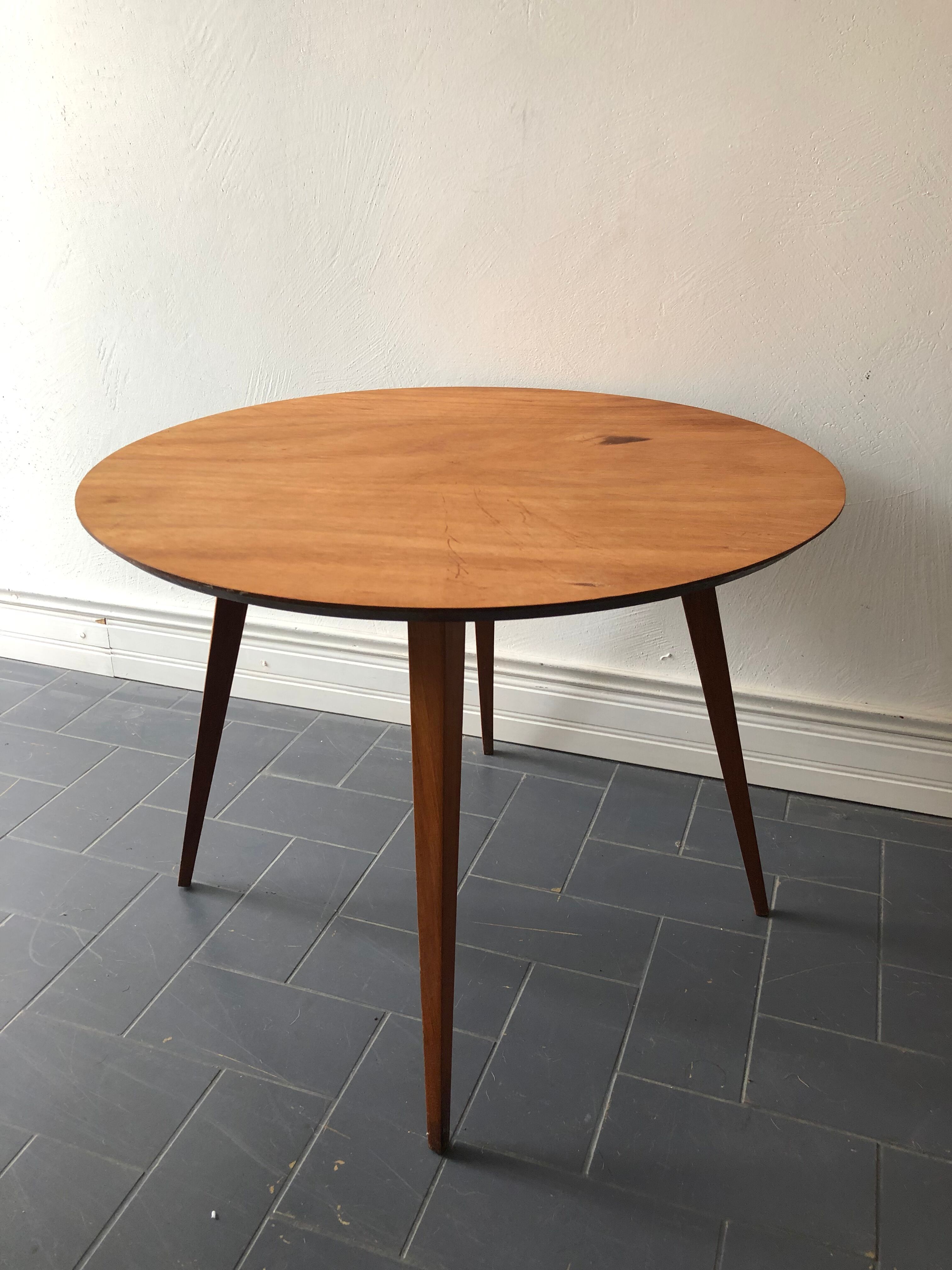 Vintage coffee table compass feet