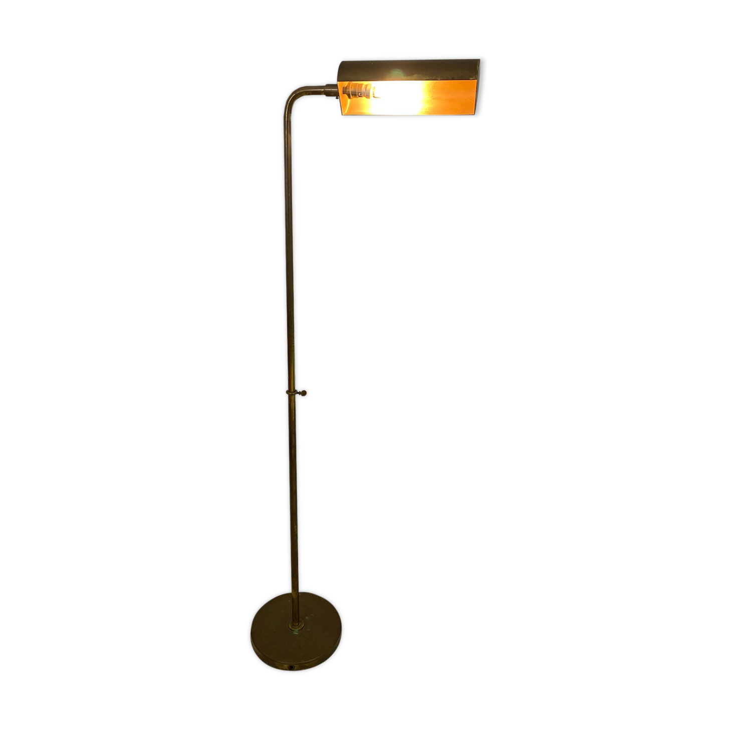 Brass e-reader floor lamp from the 60s