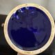 Pair of vintage jugs / pitchers in cobalt blue and gold ceramic – Made i