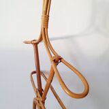 Children's rattan coat rack
