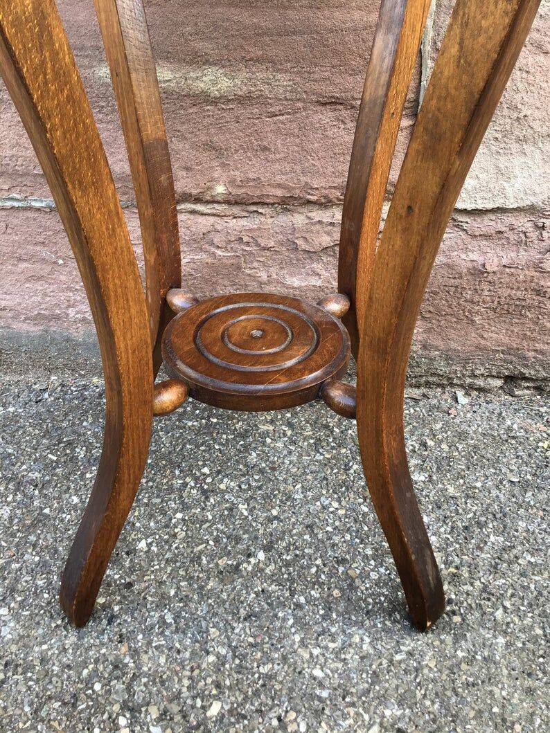 Selette door plant oak art deco 1930s