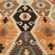 Turkish Multicolor Tribal Vintage Kilim Rug, 298x392Cm
