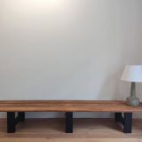 large pine bench - 1950s