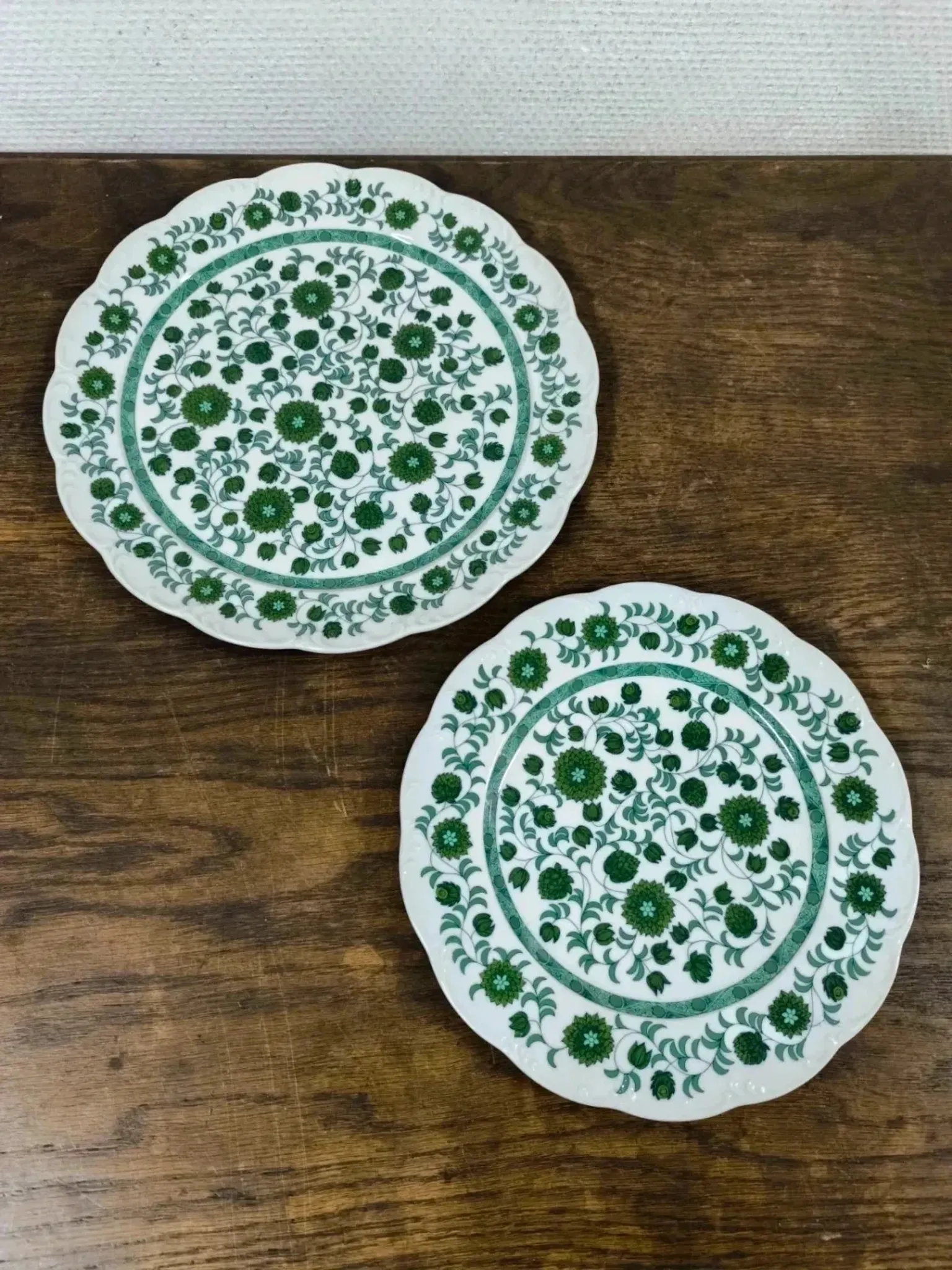 2 round serving dishes Rosenthal Monbijou Giscard vintage