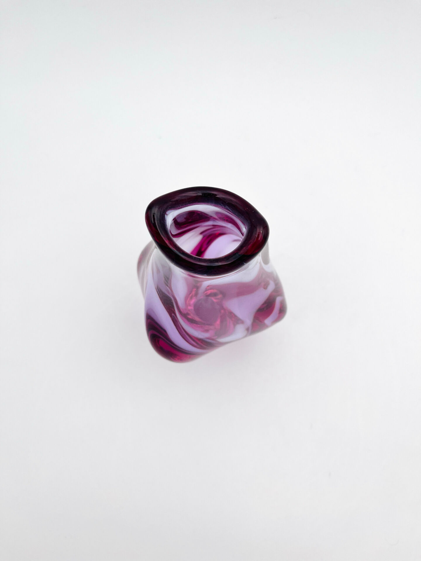 Sommerso Vase Alexandrite Miloslav Klinger ZBS - Vintage Bohemian Glass
