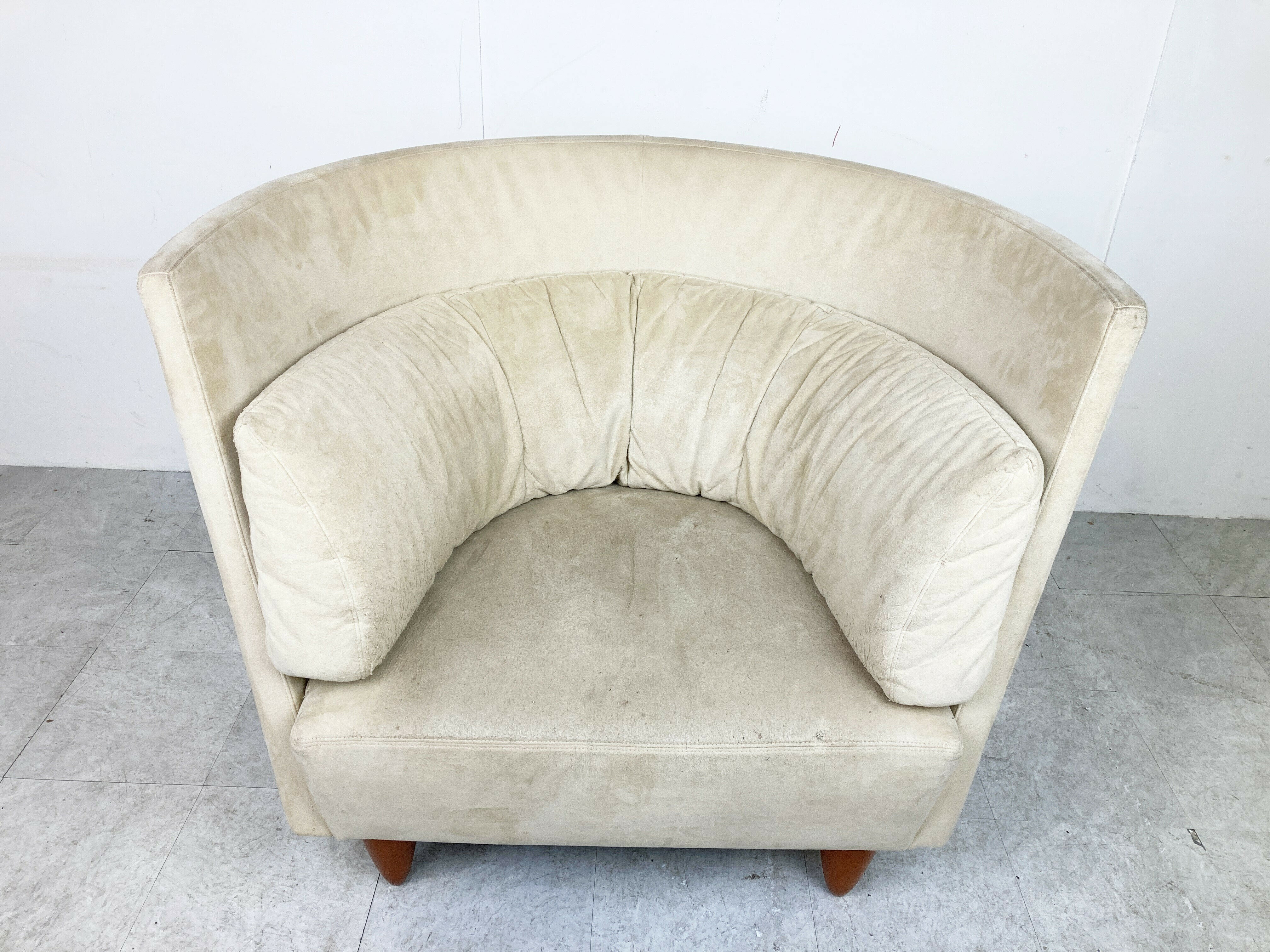 Vintage highback lounge chair by Ligne Roset, 1990s