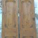Set of large double old molded cupboard doors