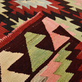 7x9 Modern Geometric Kilim Rug, 202x291Cm