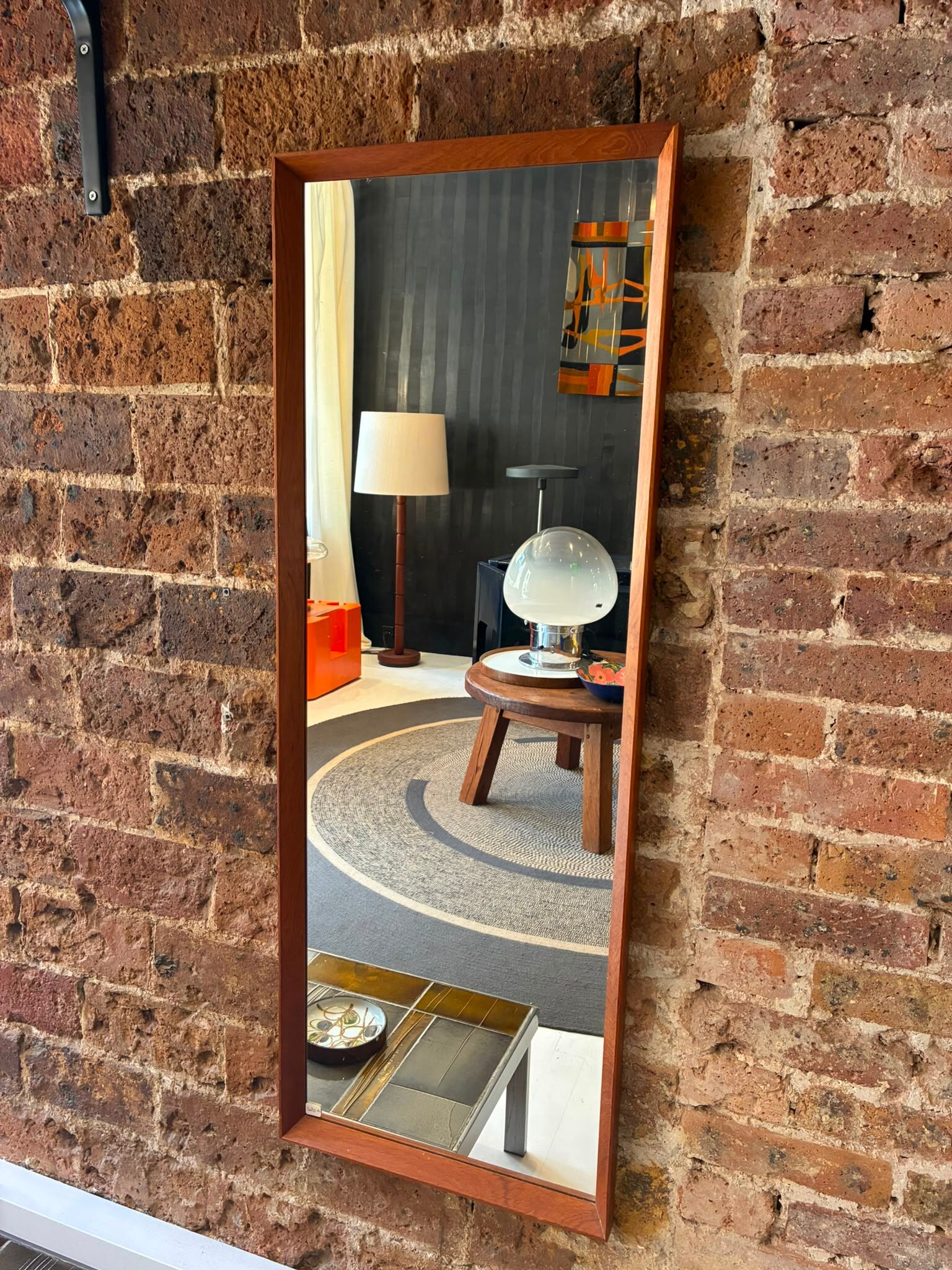 Scandinavian mirror from the 1960s by Aarhus Glasimport and Glassliberi.