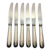 Set of 6 small silver-plated Navy knives from Ercuis