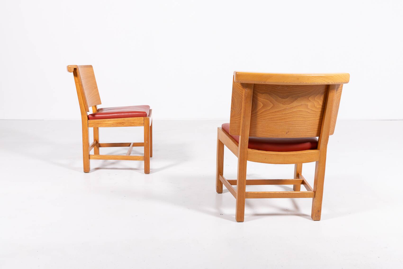 Set of 4 Vintage Architectural Danish chairs