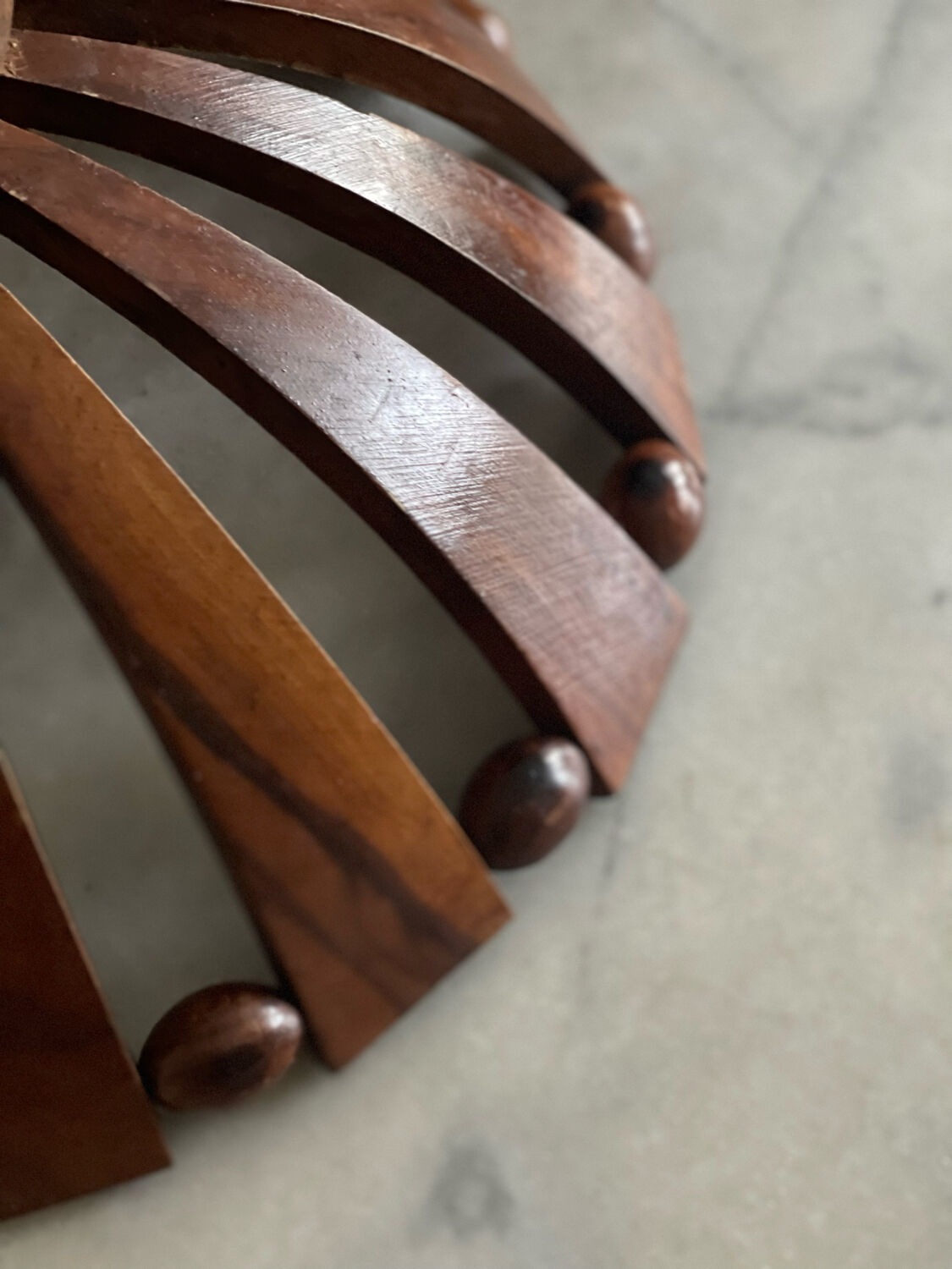 Teak fruit basket 1960