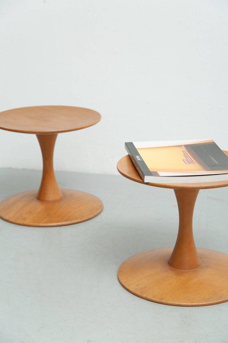Set of 2x stools by Nanna Ditzel for Kolds Sawmill, 1960s