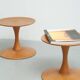 Set of 2x stools by Nanna Ditzel for Kolds Sawmill, 1960s